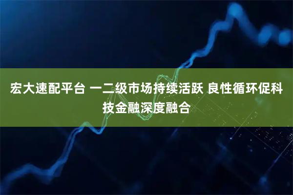 宏大速配平臺 一二級市場持續活躍 良性循環促科技金融深度融合